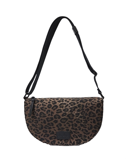 Lala Berlin - Melly Printed Canvas Crossbody Taske - Dark Brown Leo